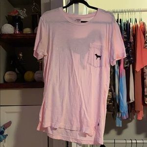 Light wash pink T-shirt